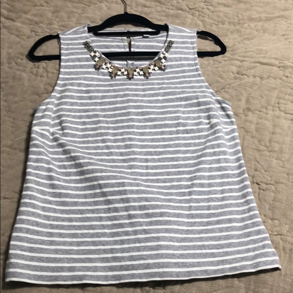 Striped JCrew tank